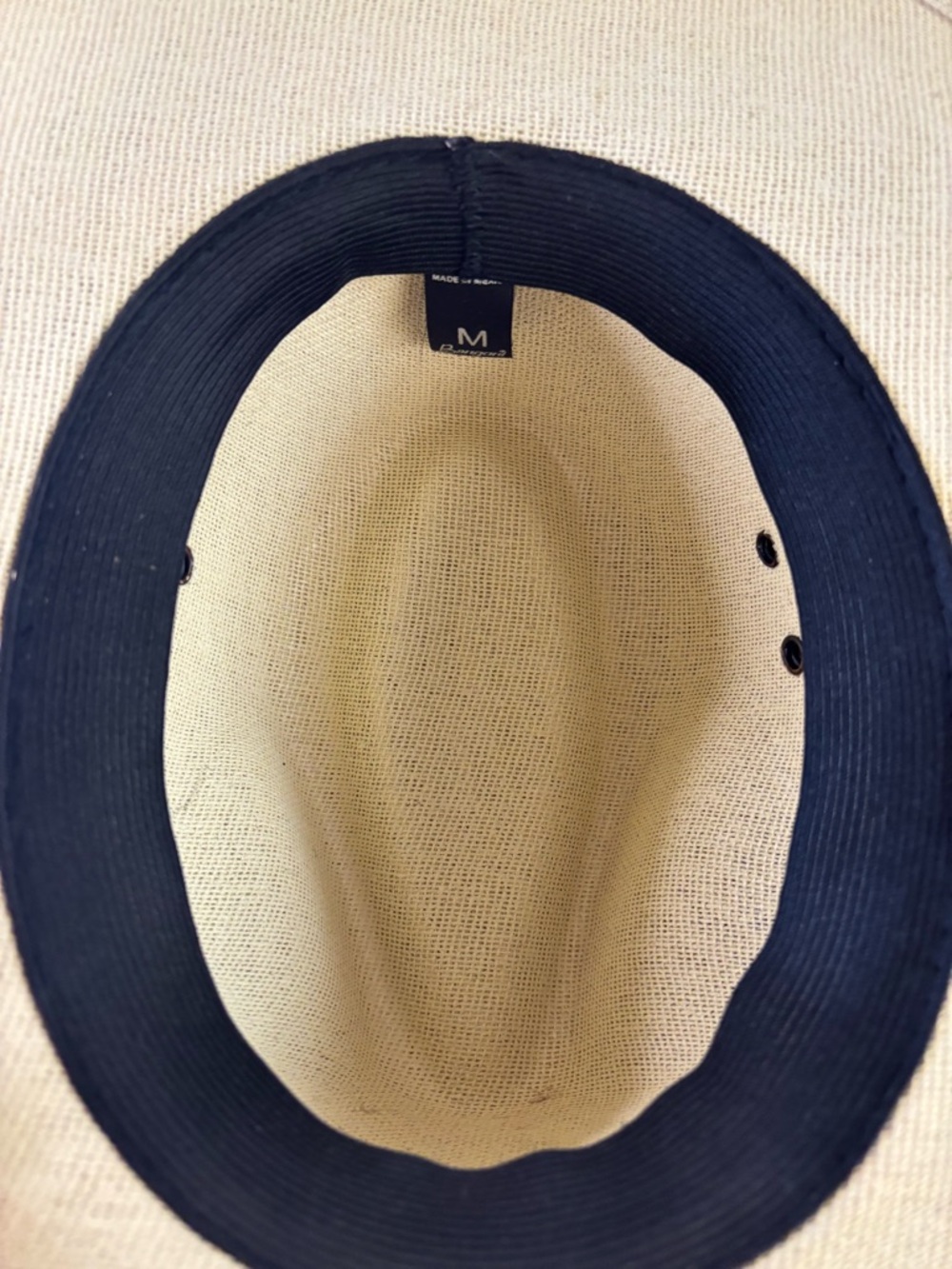 Set De 2 Sombreros Fedora Estilo Panam Tallas M Y L Banda Geomtrica View 5